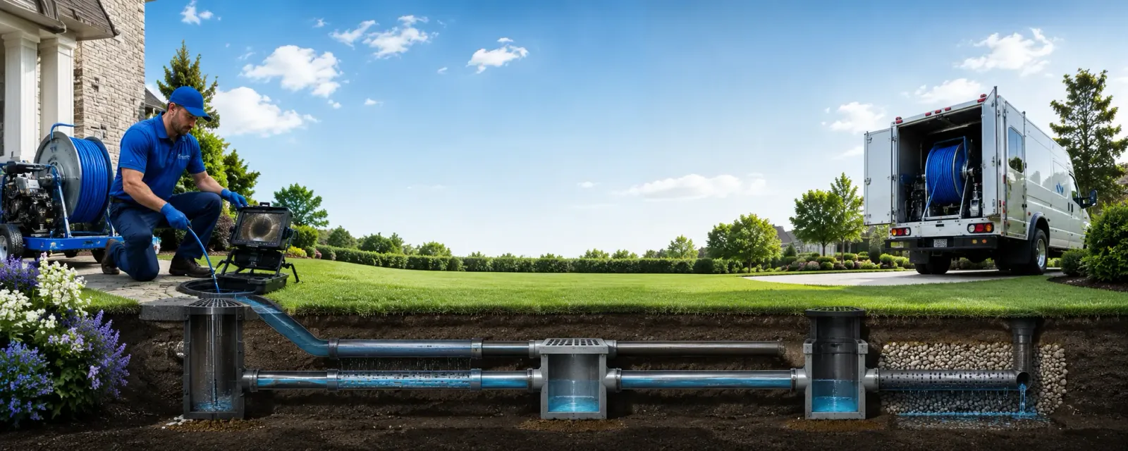 Outdoor drain cleaning information for Busy, KY